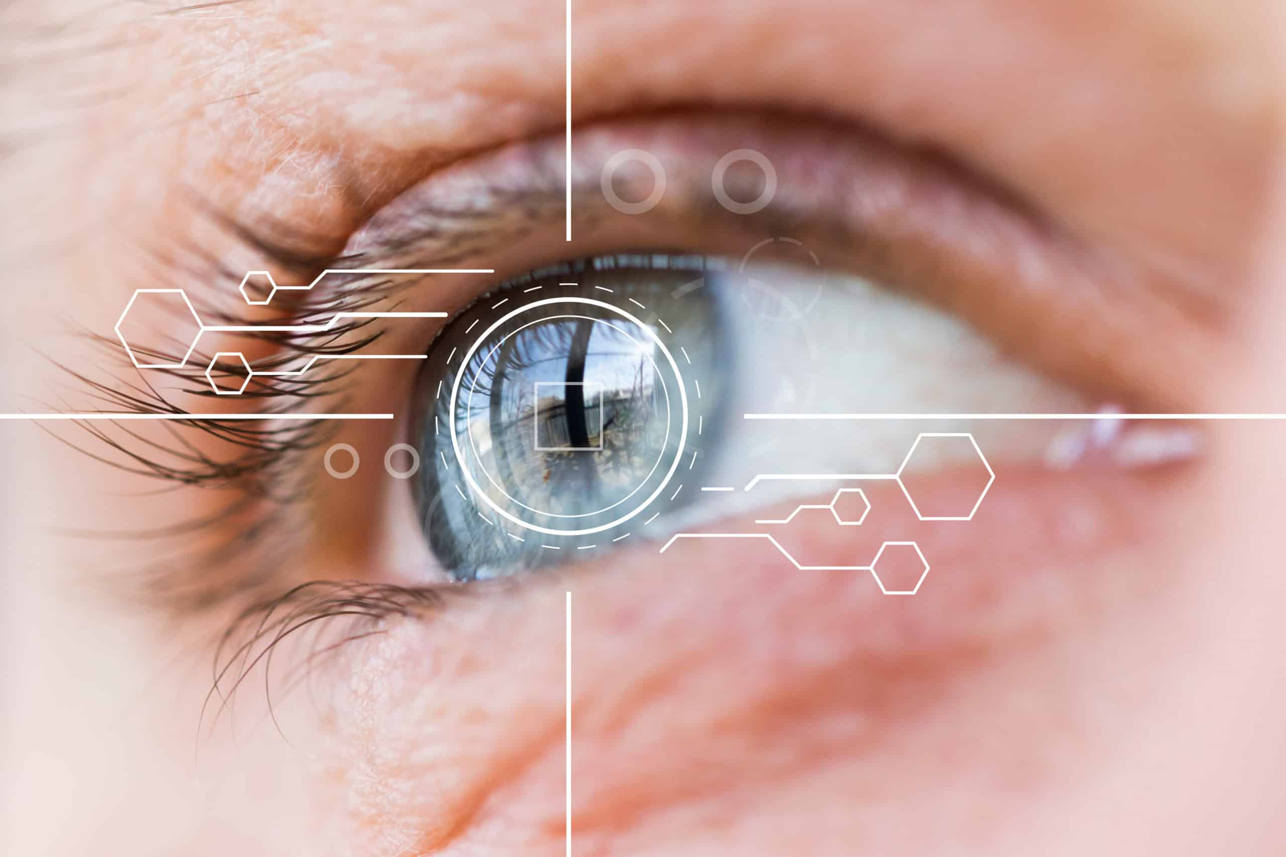 Eye,Monitoring,And,Treatment,Healthcare.,Biometric,Scan,Of,Male,Eye